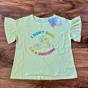 UT Uniqlo 7-8 (130) Yellow My Little Pony Unicorn Magic Shirt Top NEW